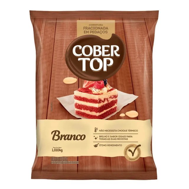 COBERTURA FRACIONADA BRANCO PEDAÇOS COBERTOP 1,01KG