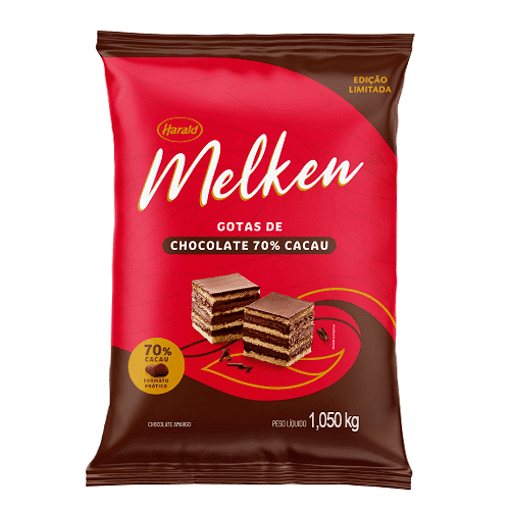 CHOCOLATE GOTAS MELKEN 70% 1,01KG