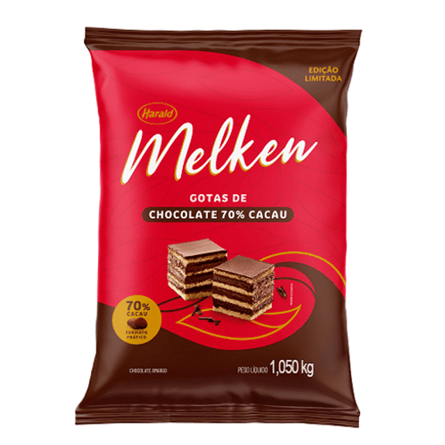 CHOCOLATE GOTAS MELKEN 70% 1,01KG