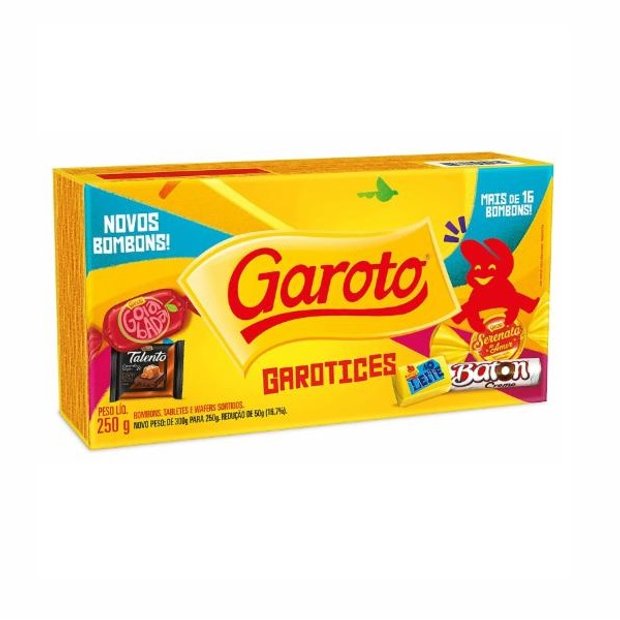 BOMBOM GAROTO SORTIDO 250GR Casa do Chocolate
