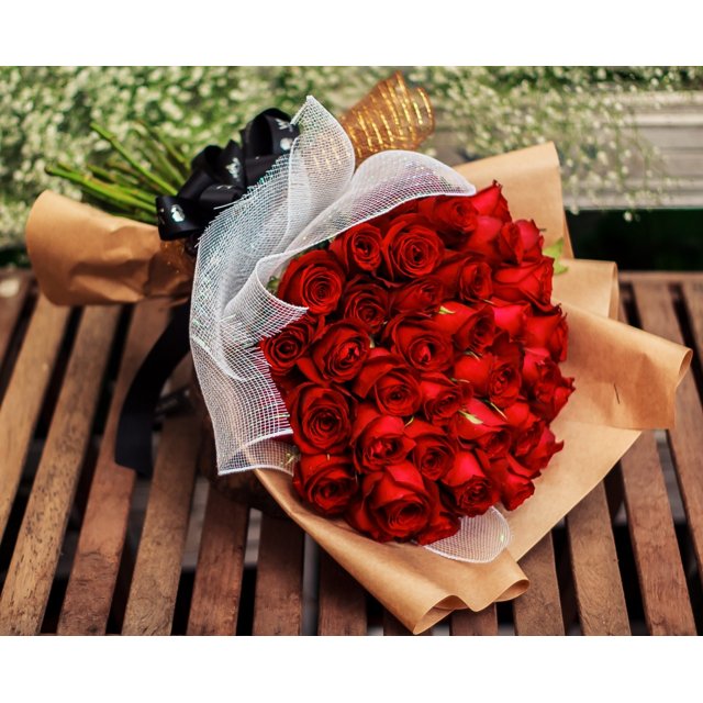 Buquê de Rosas Vermelhas – Glamourosa Paixão