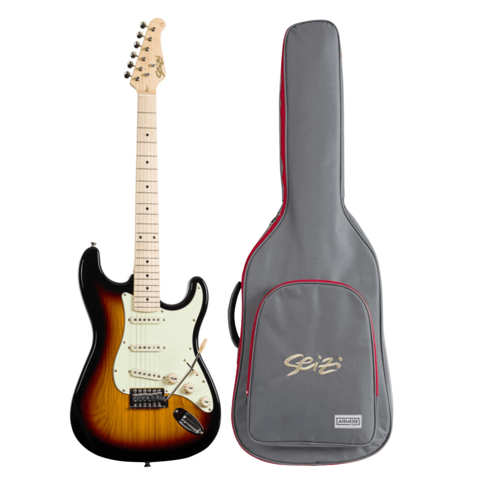 Guitarra Seizi Vintage SHINOBI ASH SSS Sunburst Maple | Super Som