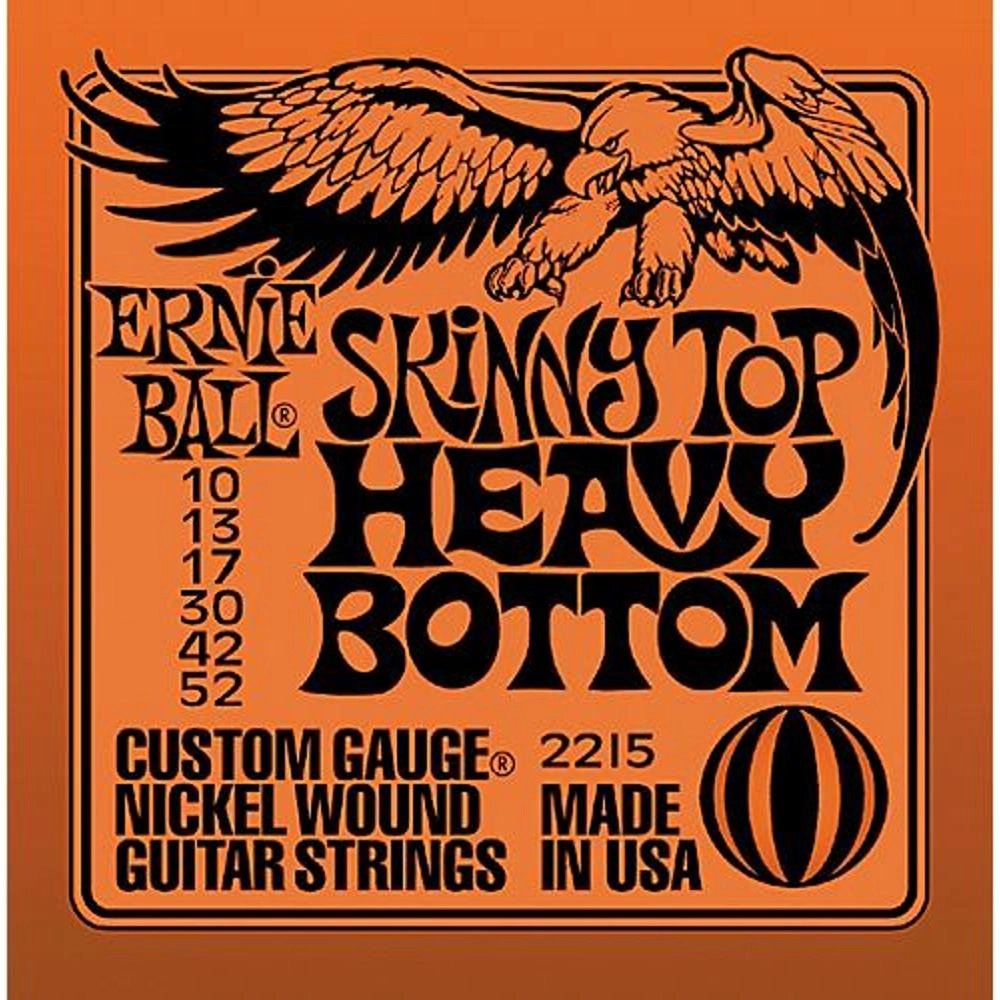 Encordoamento 010-052 Ernie Ball P02915, para Guitarra, Skinny Top Heavy  Bottom SlinkyM-Steel