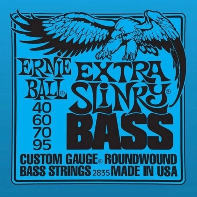 Encordoamento Ernie Ball Baixo 4 Cordas 040-095 Extra Slinky EB2835 | Super Som
