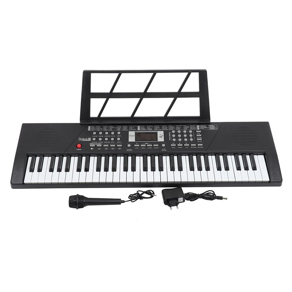Keypad Ritmo Teclado Rhythmic 20 61 Teclas Iniciante com Microfone | Super Som