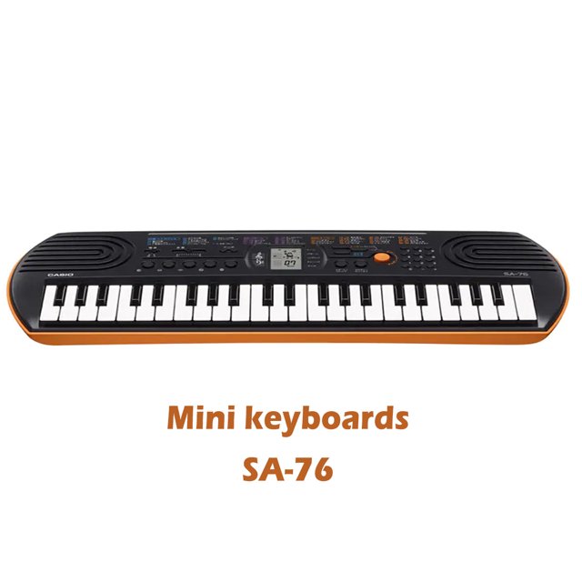 Teclado Casio Musical Infantil SA76AH2 - Teclado Elétrico Mini SA-76 - Casio