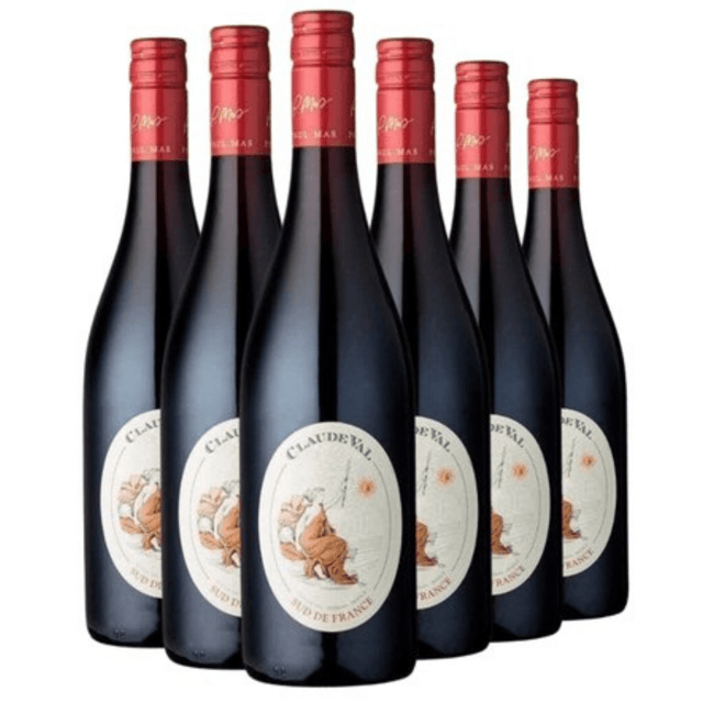 VINHO CLAUDE VAL ROUGE 750ML KIT 06 UN | Loja Tani