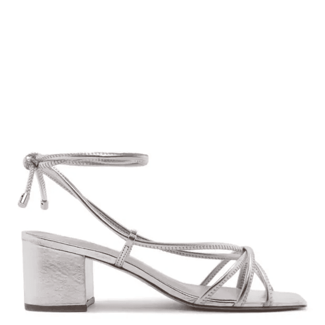 Sandália Feminina Minimal Block Heel Strings - Schutz - Preto - Shop2gether