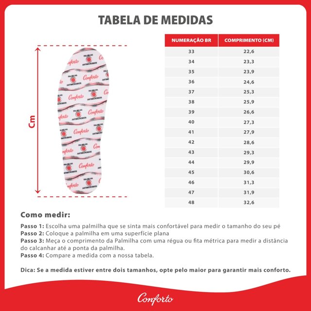 Tabela De Sapatos Femininos Tamanho 33 E 34 Conversor Tabela De