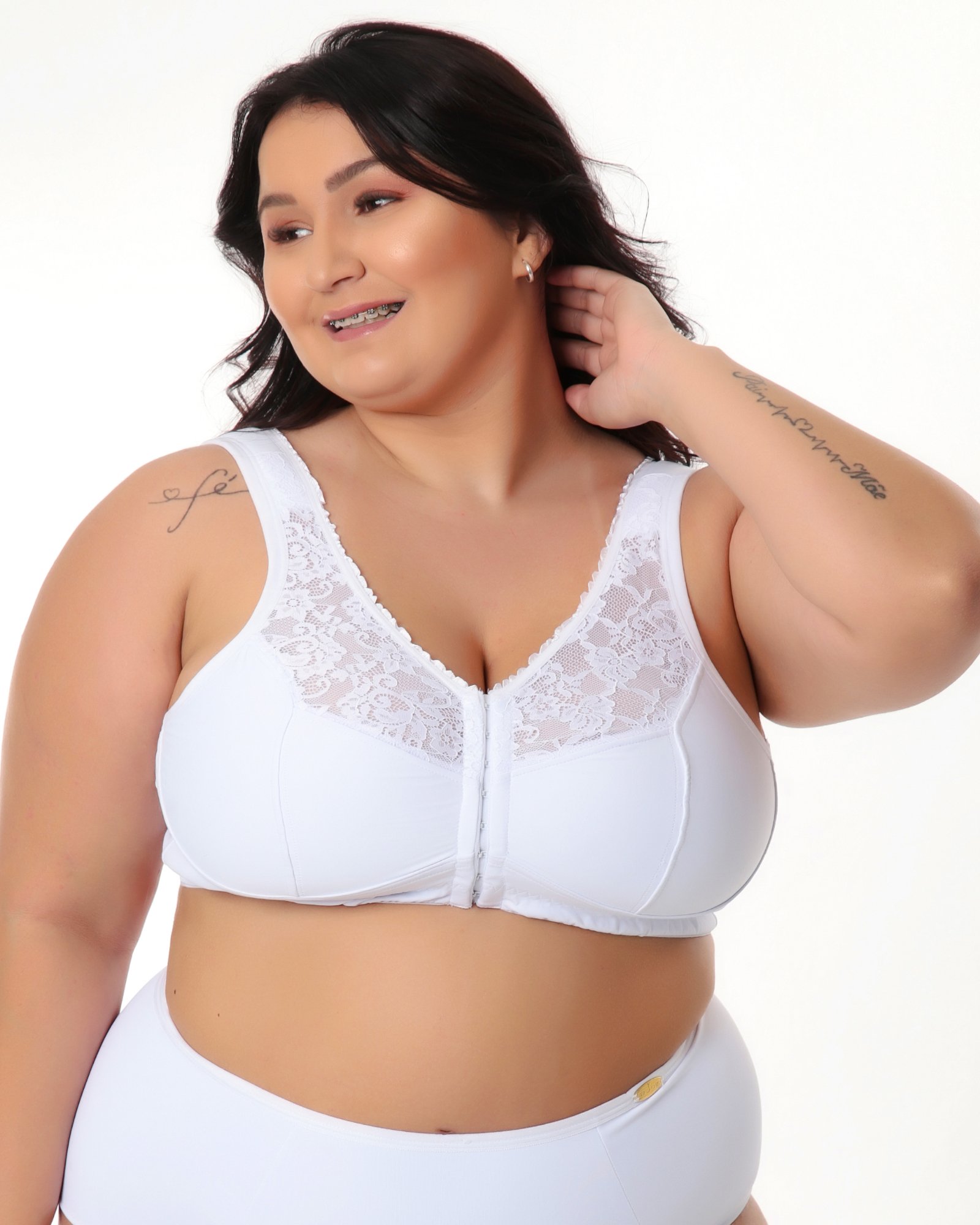 Sutiã Eva Plus Size Em Microfibra E Renda Recriar Lingerie Plus Size