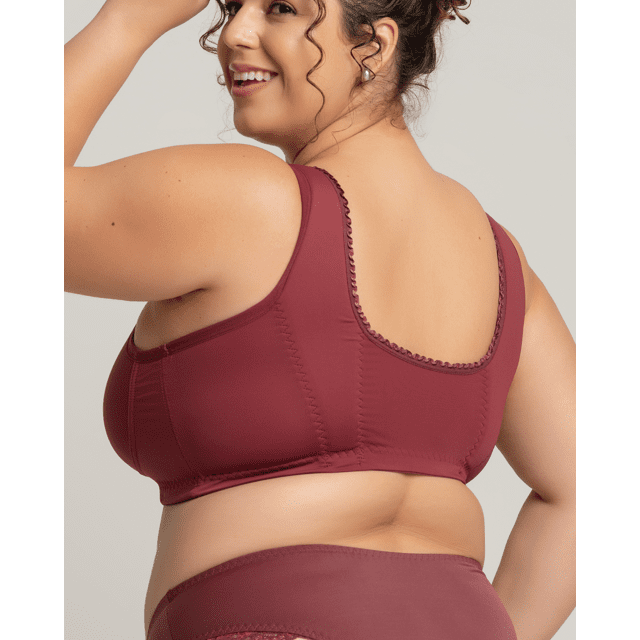 Sutiã Eva Plus Size Em Microfibra E Renda Recriar Lingerie Plus Size