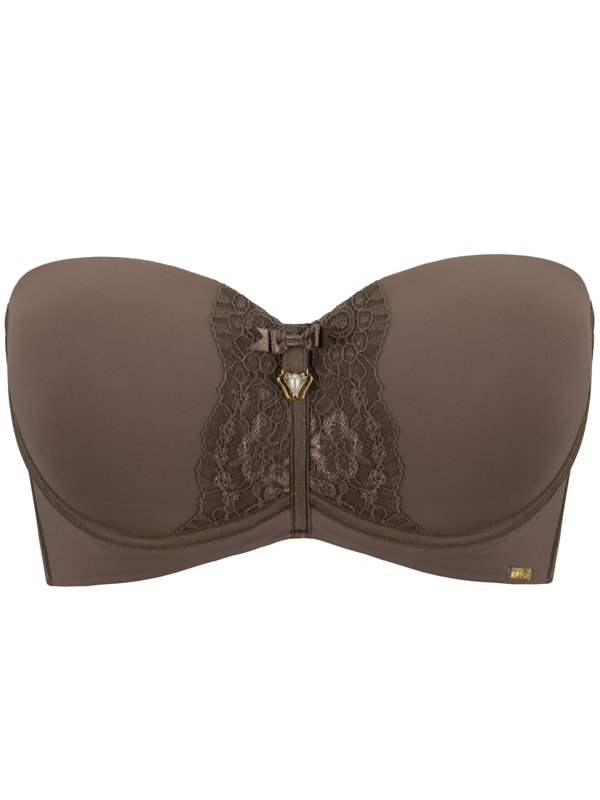 Tomara Que Caia Plus Size Sutiã Marcelle Tomara que Caia Plus Size Castanho | Recriar Plus Size