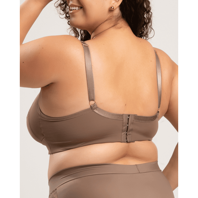 Sutiã Suzy Plus Size Em Microfibra E Renda Recriar Lingerie Plus Size