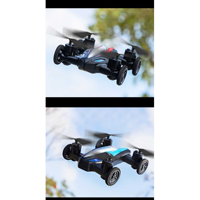 Mini Carro Voador Anfíbio RC, Quadcopter Drone para Crianças, Ar