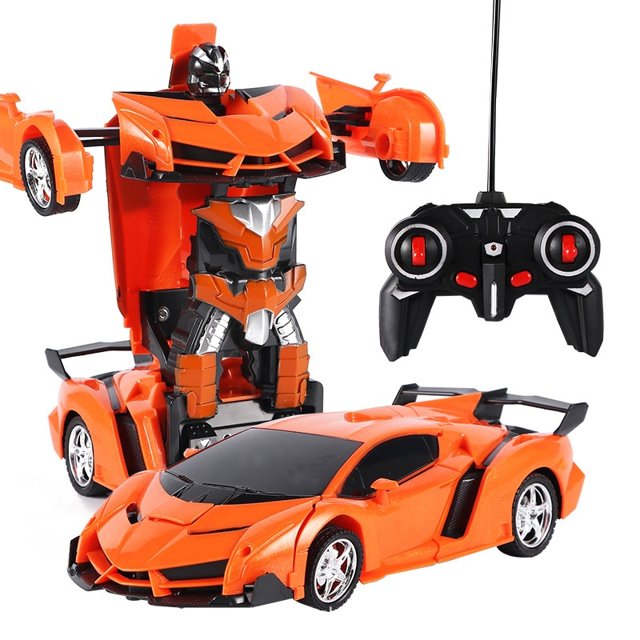 Robô De Carros RC Recarregável De 2,4 Ghz Para Controle Remoto Infantil  Transform Robot Car