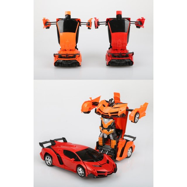 Robô De Carros RC Recarregável De 2,4 Ghz Para Controle Remoto Infantil  Transform Robot Car