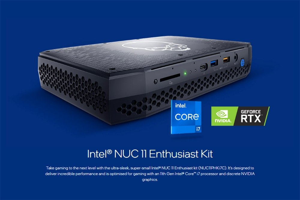 Mini Pc Core i7-1165G7 Com RTX2060 6GB - Intel NUC 11 ° NUC11PHKi7