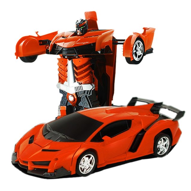 Robô De Carros RC Recarregável De 2,4 Ghz Para Controle Remoto Infantil  Transform Robot Car