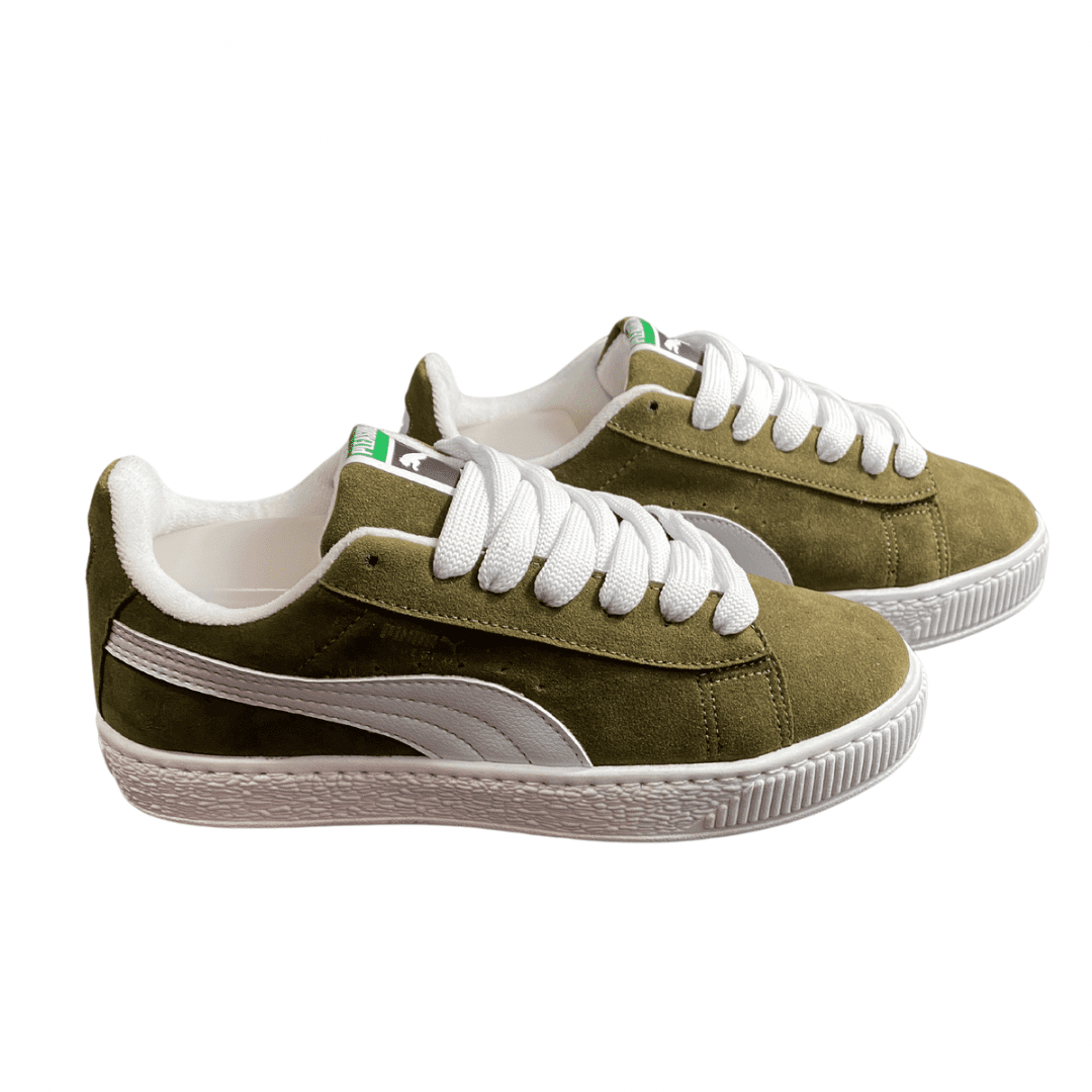 Puma suede verde militare clearance