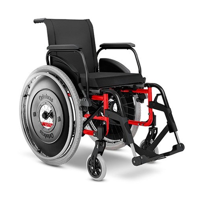 Cadeira de Rodas Alumínio AVD Dobrável - Ortobras