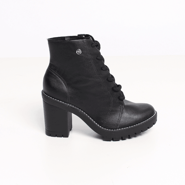 Bota Via Marte Tratorada Salto Alto Adulta Feminina | MB Lojas