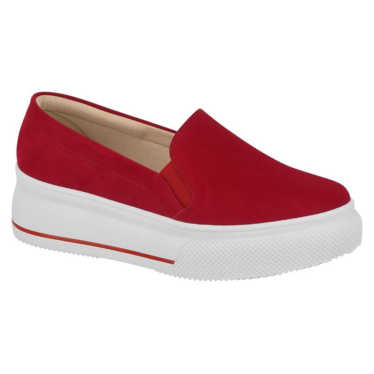 tenis vermelho beira rio