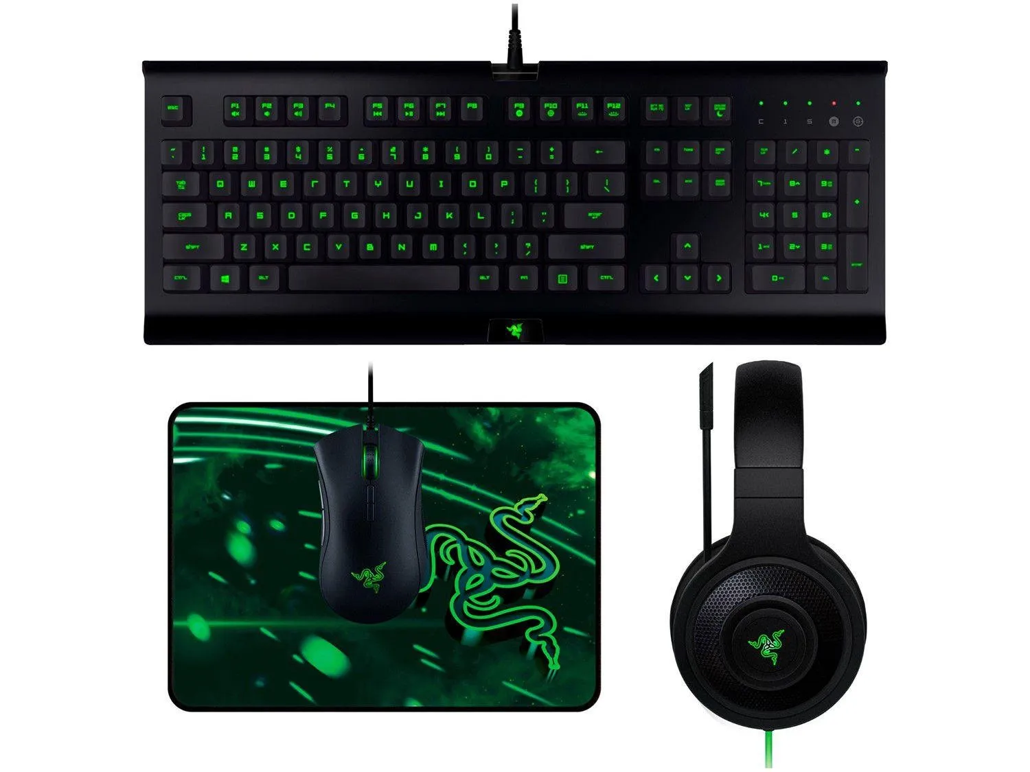 Kit Razer Compensa KIT RAZER TECLADO + MOUSE + HEADSET | Gamer Store