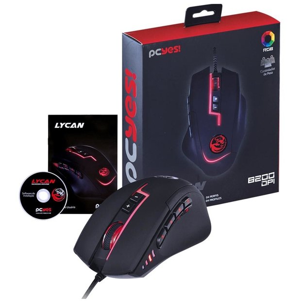 mouse-gamer-pcyes-lycan-8200-dpi-laser-botoes-programaveis-rgb