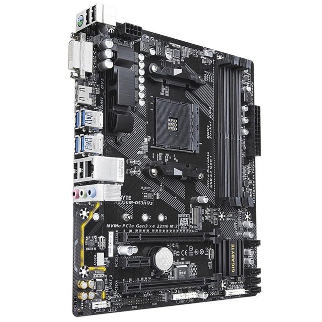 Placa-Mãe Gigabyte GA-AB350M-DS3H V2, AMD AM4, mATX, DDR4