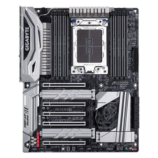 Placa-Mãe GIGABYTE p/ AMD TR4 ATX X399 DESIGNARE EX DDR4