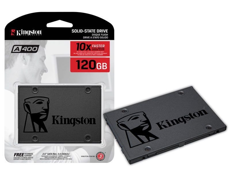 SSD 120GB A400 Kingston 2.5" Sata III Blister - SA400S37/120G