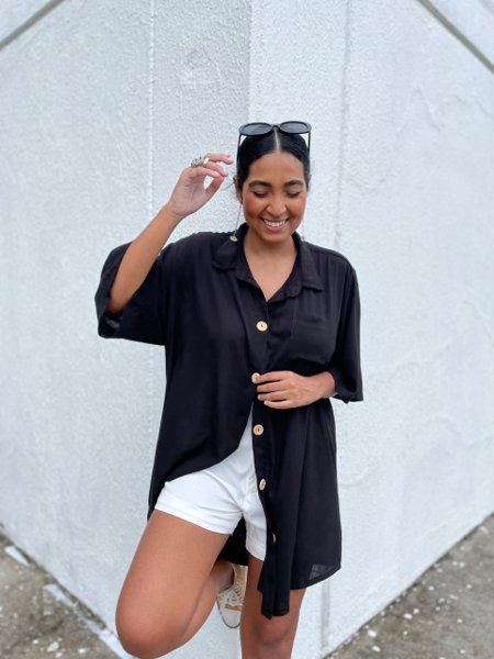 Maxi top camisa outfits