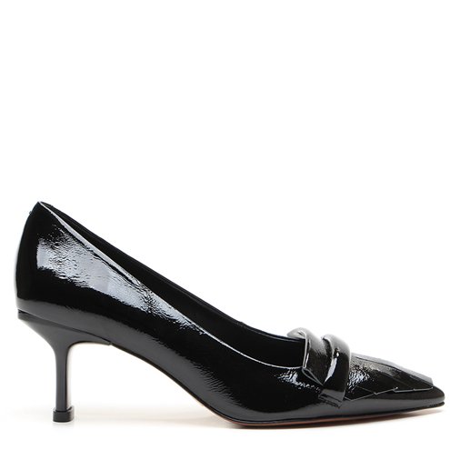 Compre Scarpin Tela Salto Baixo Preto Vicenza Online