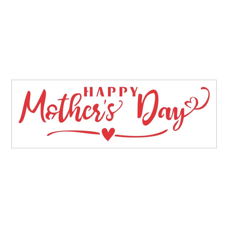 Stencil Happy Mother´s Day - 10x30 - Ref 7550 | Stencil direto da ...