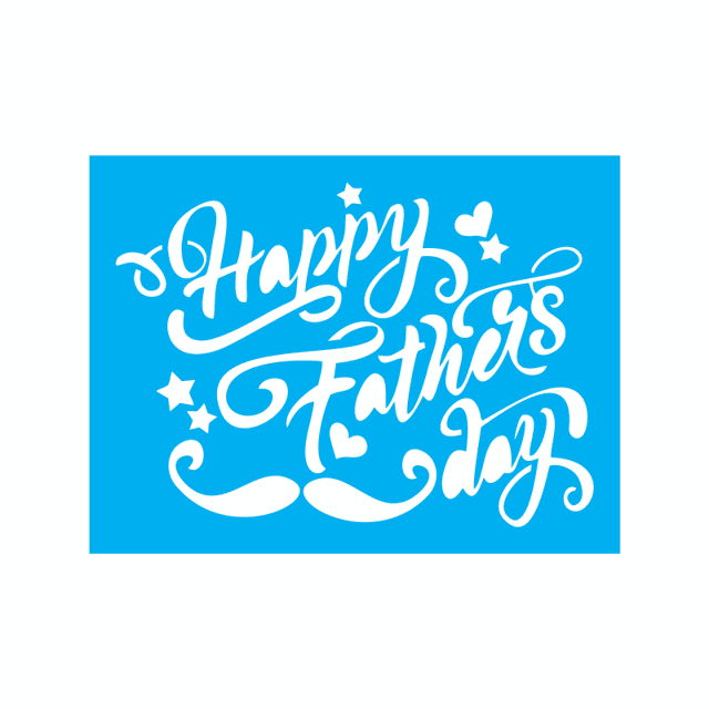 Stencil Happy Fathers Day 15x20 Ref 8595 Stencil Direto Da stencil-happy-fathers-day-15x20-ref-8595-stencil-direto-da