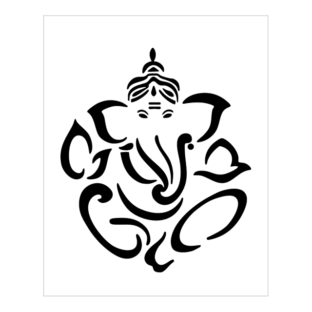 Stencil Ganesha - 20x25 - Ref 9312 | Stencil direto da fábrica com até ...