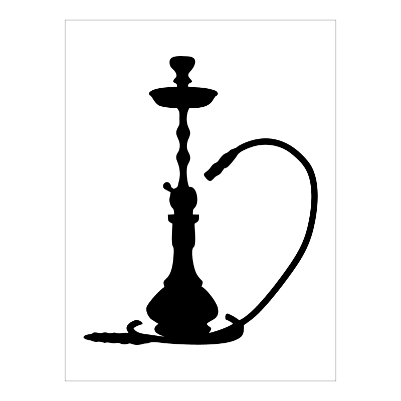 Stencil Narguile 15x20 Ref A2333 Stencils E Acessorios Para Artesanato Tamako Laser