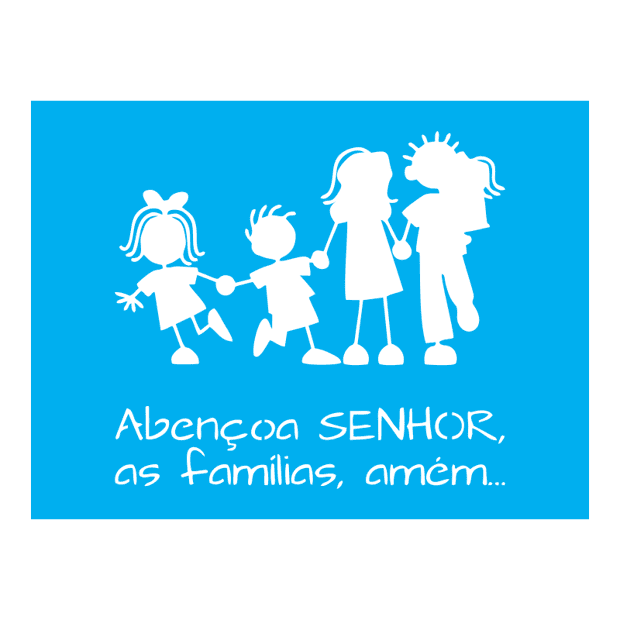 Stencil Abençoa Senhor, as famílias, amém... - 15x20 - Ref A2629