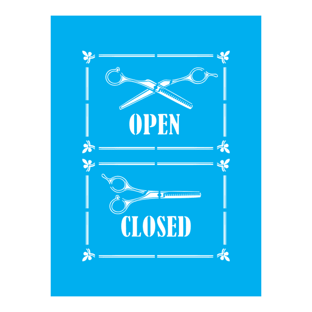 Stencil Open Closed - 15x20 - Ref A2692 | Stencil direto da fábrica com ...