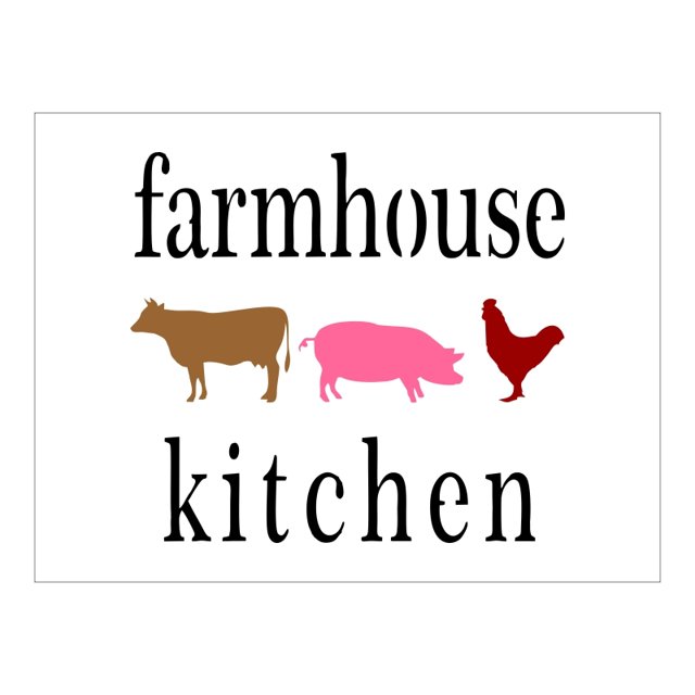 Stencil Farmhouse kitchen 15x20 Ref A2959 Stencil direto da