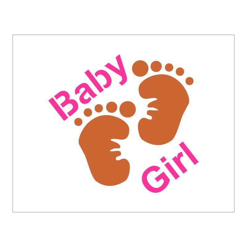 Stencil Baby Girl 20x25 Ref B944 Stencil direto da fábrica com