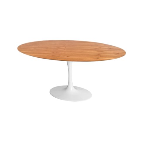 mesa-saarinen-tulipa-oval-lamina-cinamomo-6-lugares-140x90-cm-base-branca