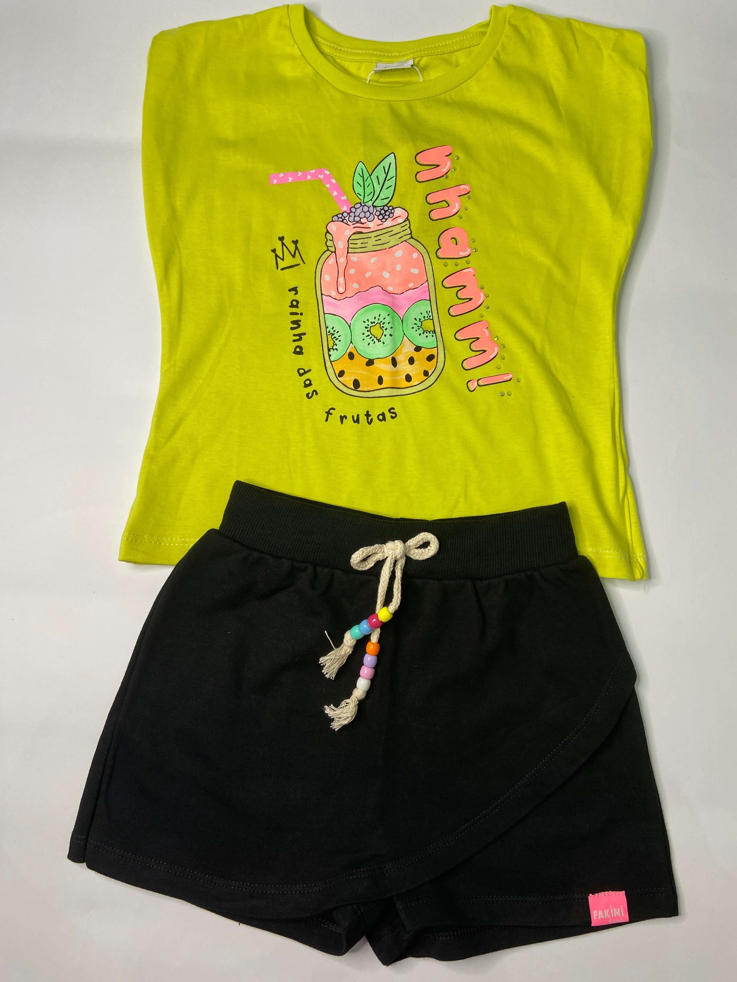 Conjunto sales infantil fakini