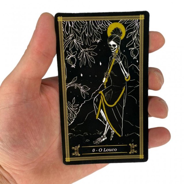 Kit 6 Baralhos Tarot Dourado Oráculo Deck 24 Cartas Atacado