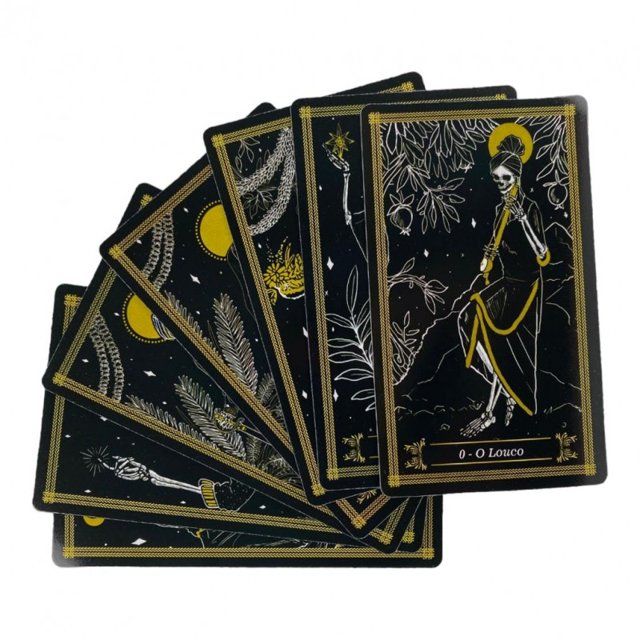 Jogo Cartas Baralho O Tarot Negro 22 Cartas Manual Promoção