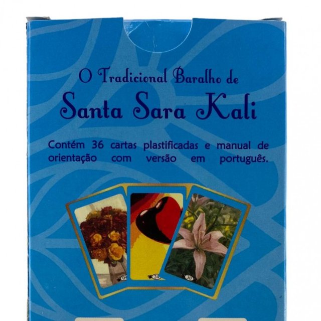 KIT Baralho Cigano Lenormand 36 Cartas + Athame Dourado - META