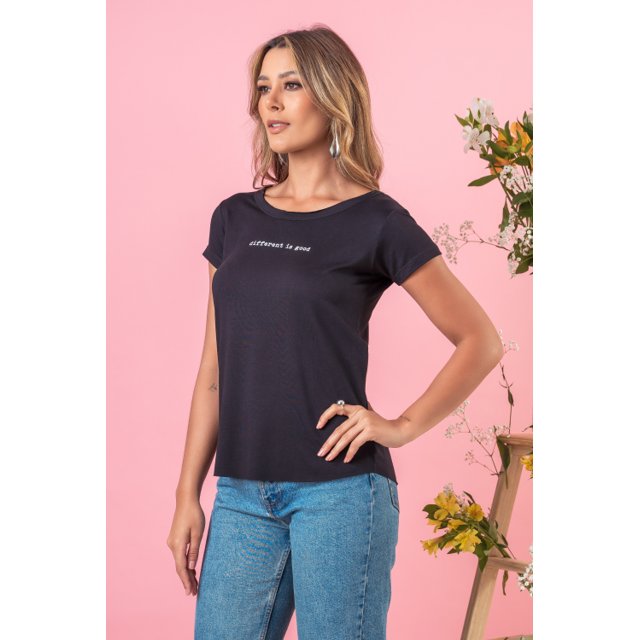 Camiseta Feminina T-shirt Baby Look Frases