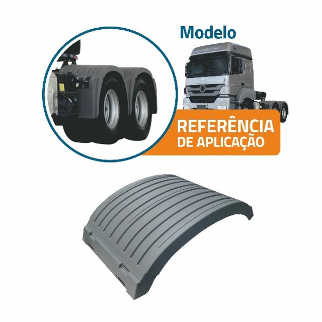 PARALAMA TRAÇÃO CENTRAL CAMINHÃO MB ACTROS AXOR PAR - Ranchão