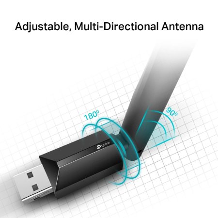 Adaptador USB Wireless Dual Band Archer T2U Plus AC600 TP-Link