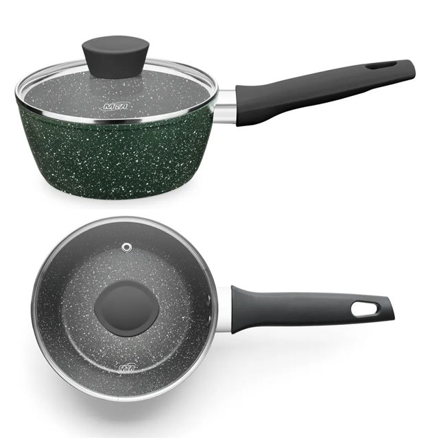 Conjunto de Panelas 5 Peças Cerâmic-Flon Verde Carmela Garden MTA